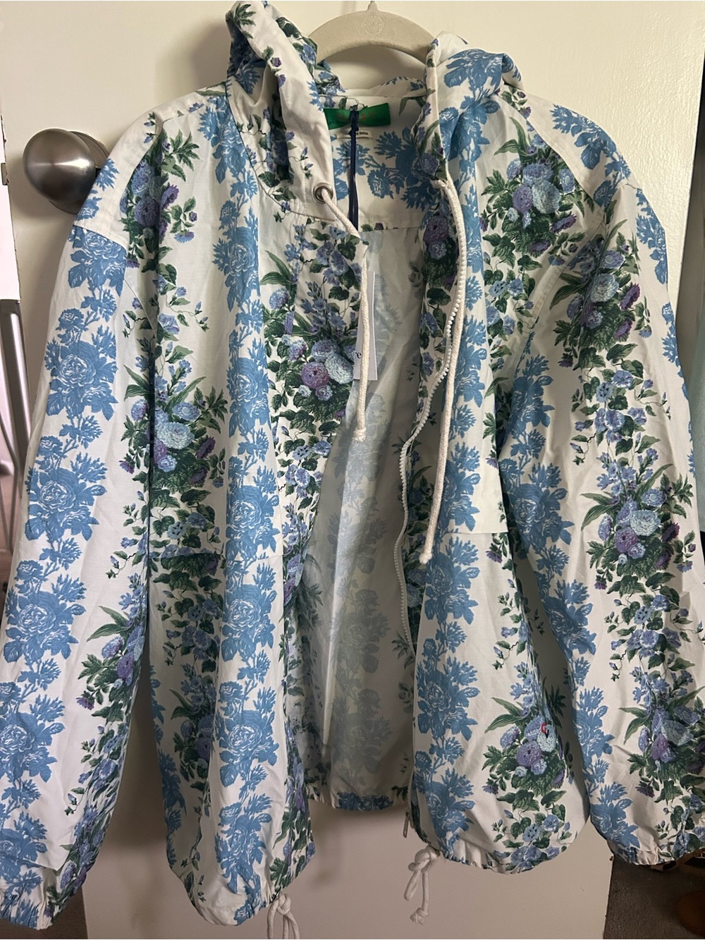 Blue Floral Anorak Jacket Clare V